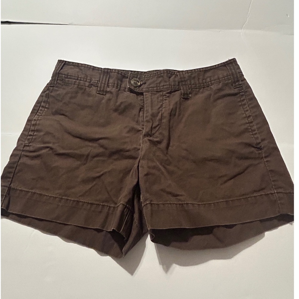 Gap Favorite Chocolate Mid Length Shorts Brown Cotton Chino Womens 6